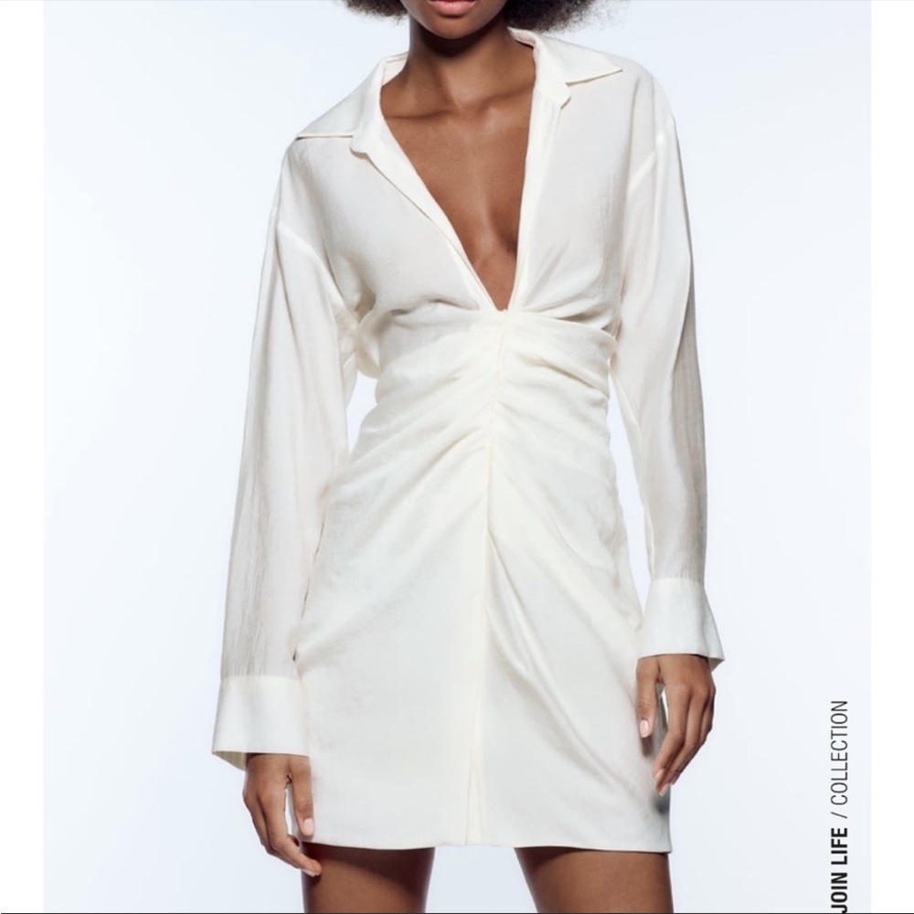 Zara- Draped dress